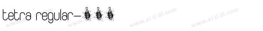 tetra regular字体转换
